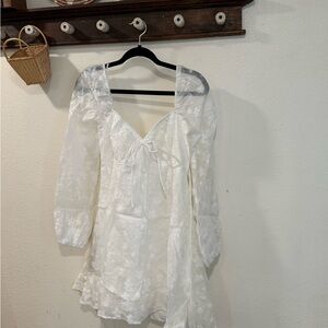 Lulu's Cream Lace Detail Dress
